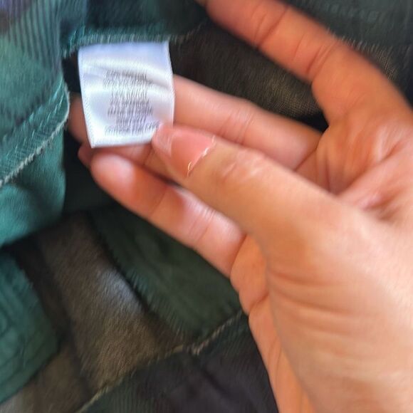 Croft & Barrow Womens Stretch Regular Plaid Mid Rise Bootcut Pants Blue Size 10P - Picture 7 of 9